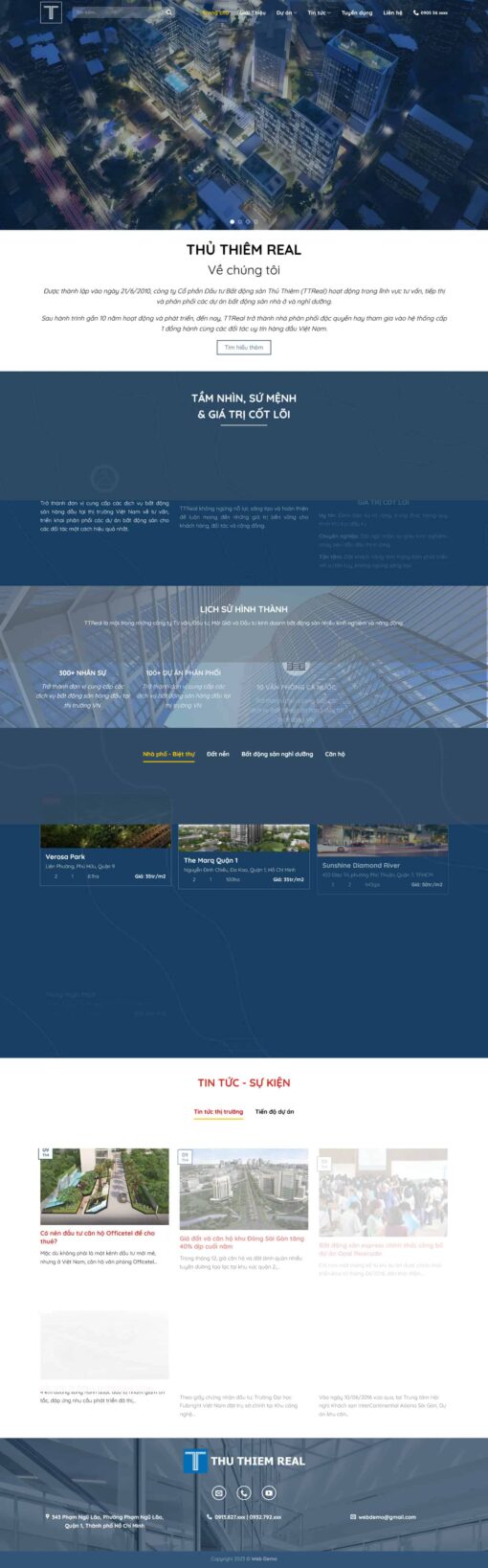 Theme bất động sản thủ thiêm real - Theme Wordpress Giá Rẻ - Mua Bán Theme WP Đẹp Chuẩn Seo