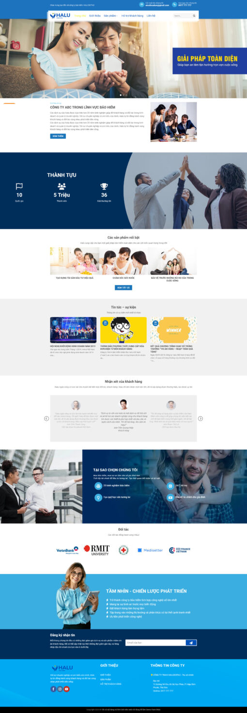 Theme WordPress Bán Bảo Hiểm 3 - Theme Wordpress Giá Rẻ - Mua Bán Theme WP Đẹp Chuẩn Seo