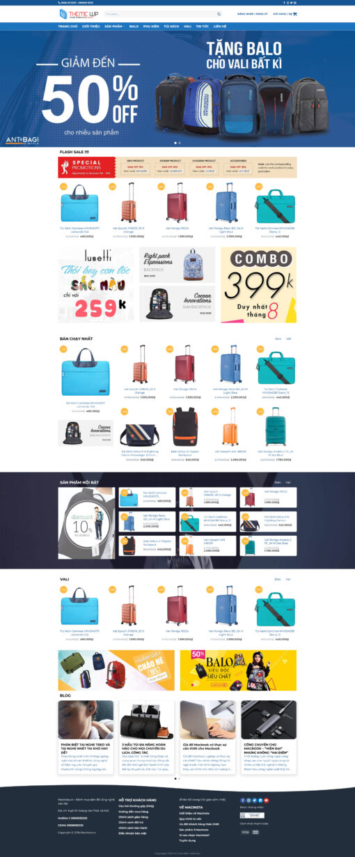 Theme wordpress bán balo túi xách - Theme Wordpress Giá Rẻ - Mua Bán Theme WP Đẹp Chuẩn Seo