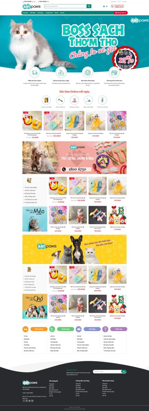 Theme wordpress bán đồ thú cưng 1 - Theme Wordpress Giá Rẻ - Mua Bán Theme WP Đẹp Chuẩn Seo