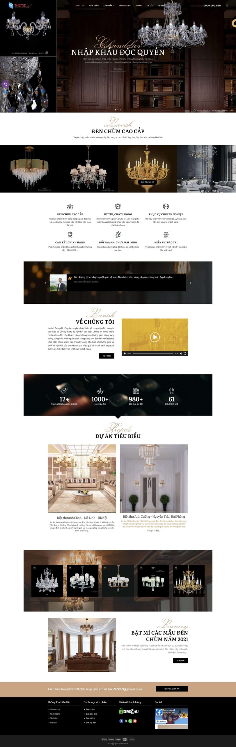 Theme wordpress bán đèn chùm - Theme Wordpress Giá Rẻ - Mua Bán Theme WP Đẹp Chuẩn Seo