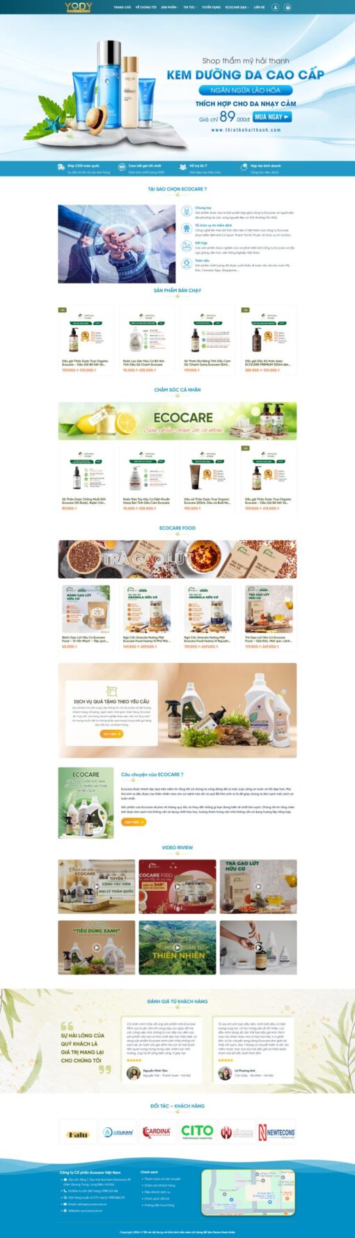 Theme wordpress bán dược liệu mỹ phẩm - Theme Wordpress Giá Rẻ - Mua Bán Theme WP Đẹp Chuẩn Seo