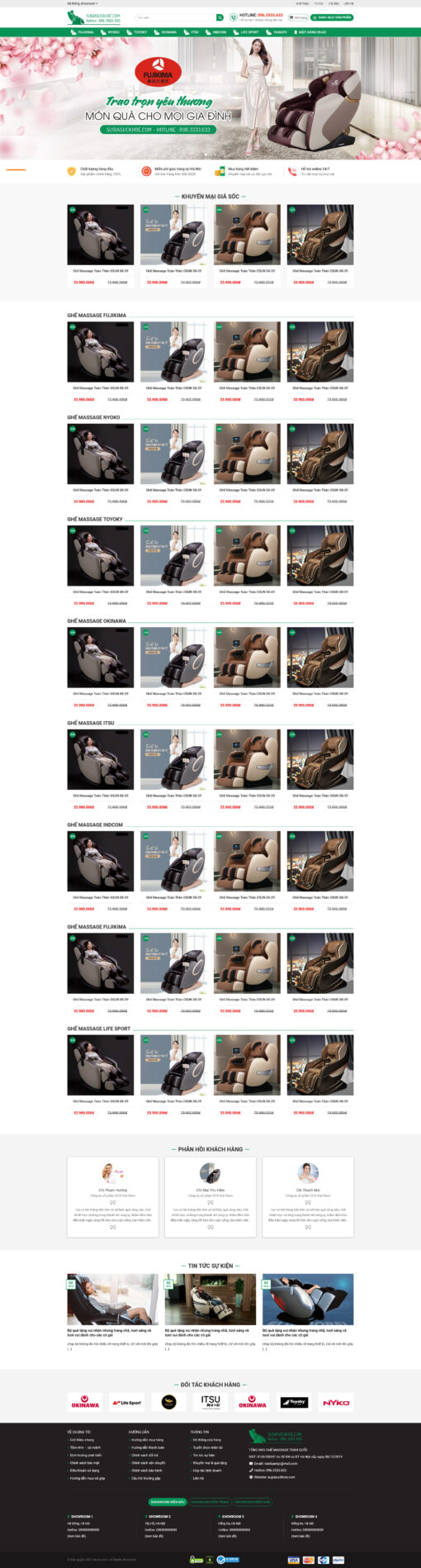Theme wordpress bán ghế massage 3 - Theme Wordpress Giá Rẻ - Mua Bán Theme WP Đẹp Chuẩn Seo