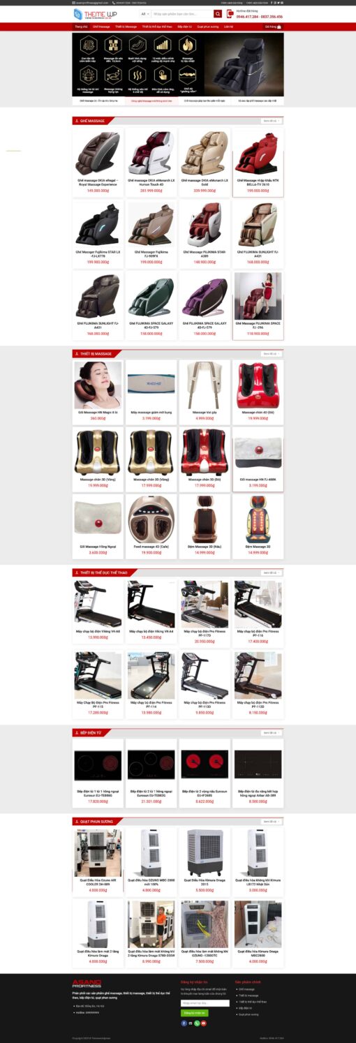 Theme wordpress bán ghế massage - Theme Wordpress Giá Rẻ - Mua Bán Theme WP Đẹp Chuẩn Seo