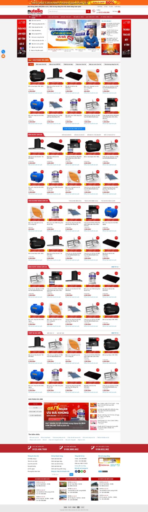 Theme wordpress bán hàng điện nước bồn nước - Theme Wordpress Giá Rẻ - Mua Bán Theme WP Đẹp Chuẩn Seo