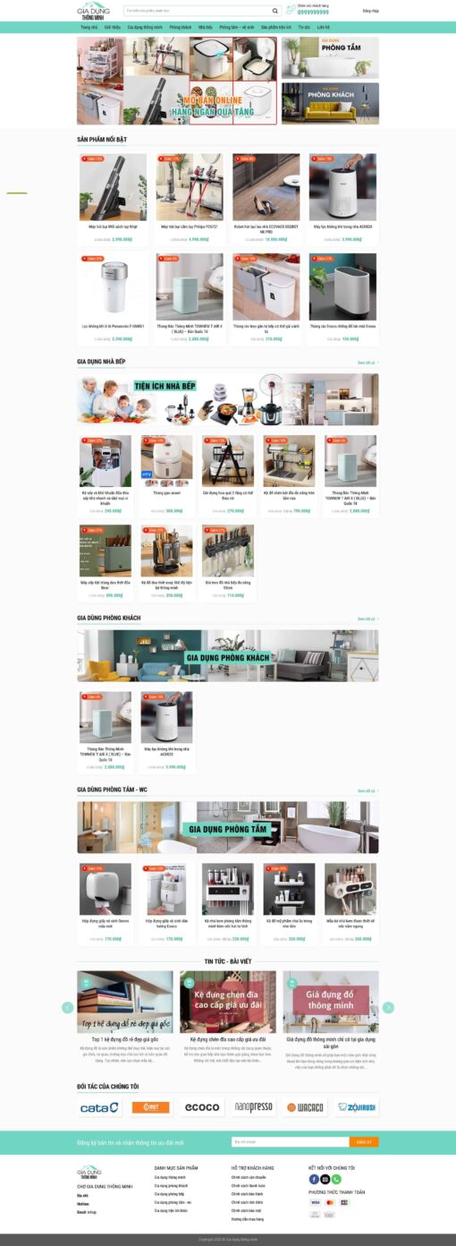 Theme wordpress bán hàng gia dụng 01 - Theme Wordpress Giá Rẻ - Mua Bán Theme WP Đẹp Chuẩn Seo