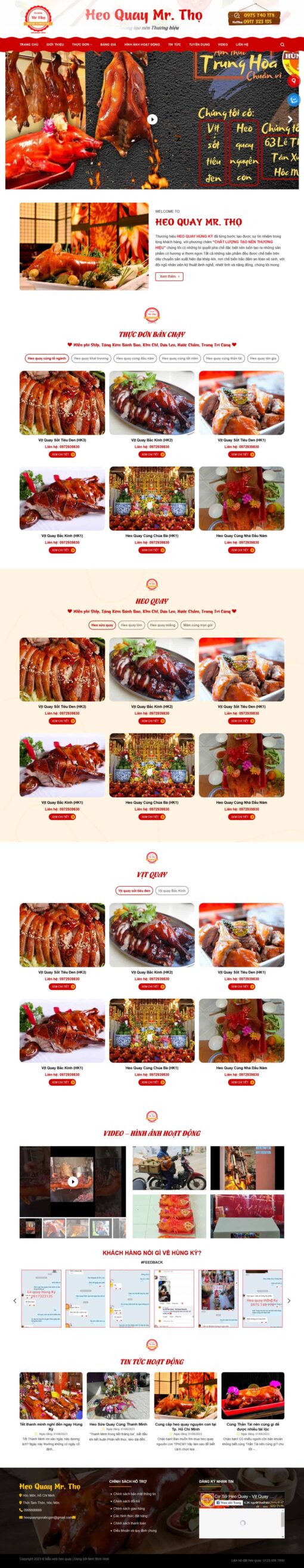 Theme wordpress bán heo quay ,quán ăn nhà hàng - Theme Wordpress Giá Rẻ - Mua Bán Theme WP Đẹp Chuẩn Seo
