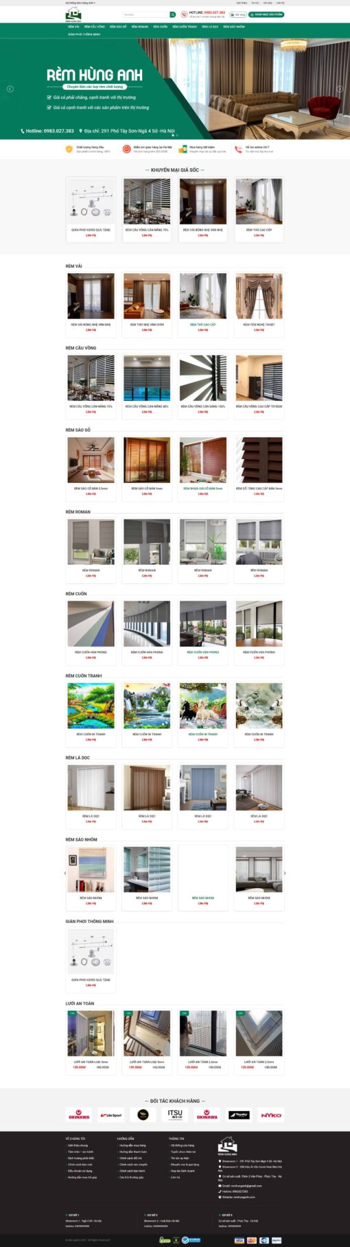 Theme wordpress bán mành rèm 2 - Theme Wordpress Giá Rẻ - Mua Bán Theme WP Đẹp Chuẩn Seo