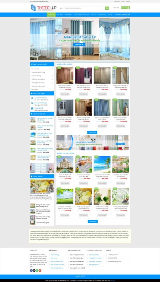 Theme wordpress bán mành rèm đẹp - Theme Wordpress Giá Rẻ - Mua Bán Theme WP Đẹp Chuẩn Seo