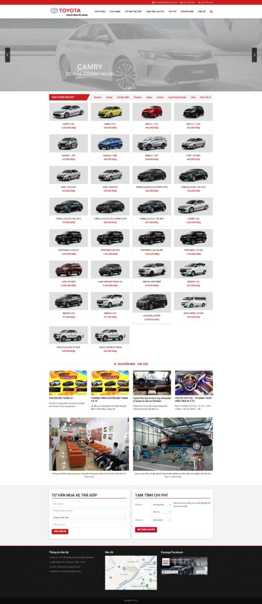 Theme wordpress bán ô tô toyota 2 - Theme Wordpress Giá Rẻ - Mua Bán Theme WP Đẹp Chuẩn Seo