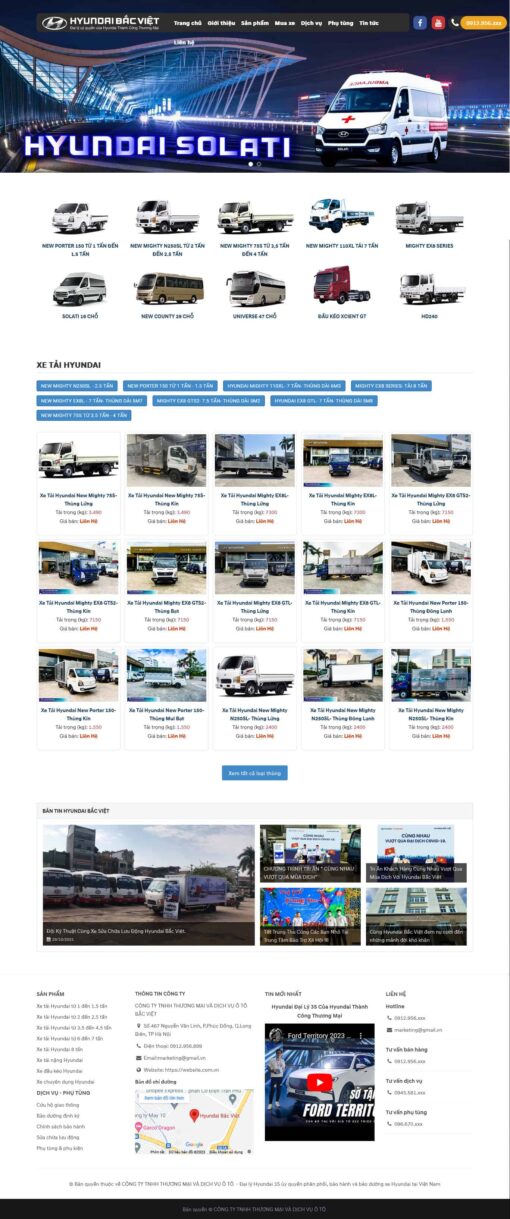 Theme wordpress bán oto hyundai 1 - Theme Wordpress Giá Rẻ - Mua Bán Theme WP Đẹp Chuẩn Seo