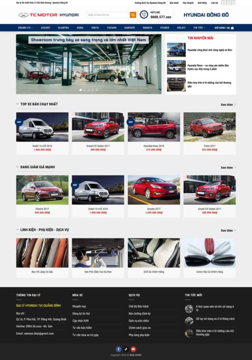 Theme wordpress bán oto hyundai 2 - Theme Wordpress Giá Rẻ - Mua Bán Theme WP Đẹp Chuẩn Seo