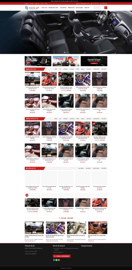 Theme wordpress bán phụ kiện oto 2 - Theme Wordpress Giá Rẻ - Mua Bán Theme WP Đẹp Chuẩn Seo