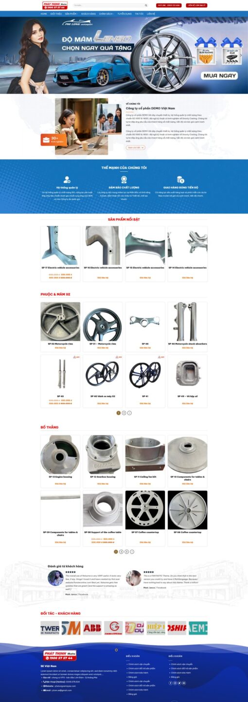 Theme wordpress bán phụ tùng xe máy - Theme Wordpress Giá Rẻ - Mua Bán Theme WP Đẹp Chuẩn Seo
