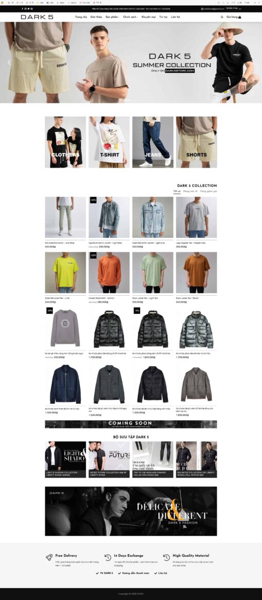 Theme WordPress Bán Quần Áo Thun - Theme Wordpress Giá Rẻ - Mua Bán Theme WP Đẹp Chuẩn Seo