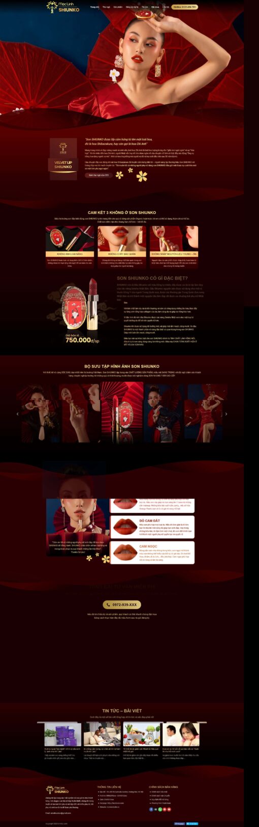Theme WordPress bán son môi chuyên nghiệp và đẹp mắt - Theme Wordpress Giá Rẻ - Mua Bán Theme WP Đẹp Chuẩn Seo