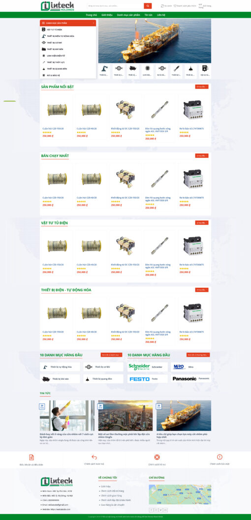 Theme wordpress bán thiết bị cơ khí điện tự động - Theme Wordpress Giá Rẻ - Mua Bán Theme WP Đẹp Chuẩn Seo