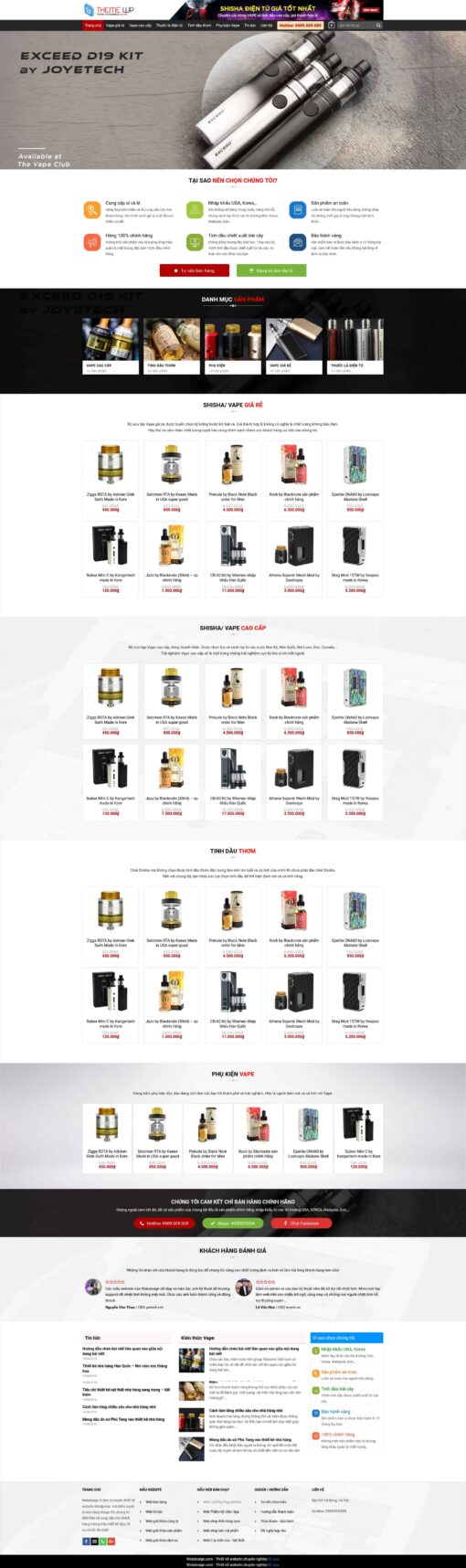 Theme wordpress bán vape - Theme Wordpress Giá Rẻ - Mua Bán Theme WP Đẹp Chuẩn Seo