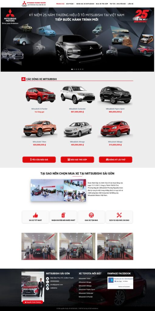 Theme wordpress bán xe mitsubishi 1 - Theme Wordpress Giá Rẻ - Mua Bán Theme WP Đẹp Chuẩn Seo