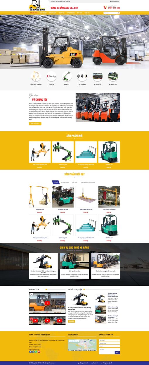 Theme wordpress bán xe nâng 1 - Theme Wordpress Giá Rẻ - Mua Bán Theme WP Đẹp Chuẩn Seo