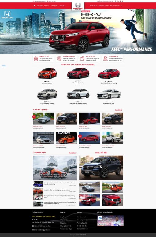 Theme wordpress bán xe oto honda 2 - Theme Wordpress Giá Rẻ - Mua Bán Theme WP Đẹp Chuẩn Seo