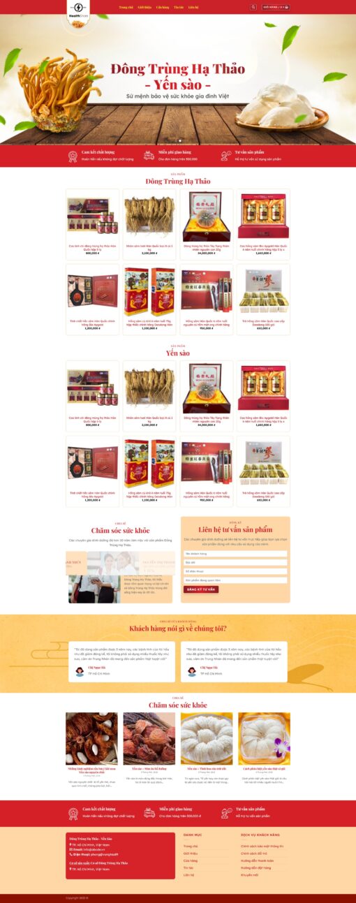 Theme wordpress bán yến sào 1 - Theme Wordpress Giá Rẻ - Mua Bán Theme WP Đẹp Chuẩn Seo