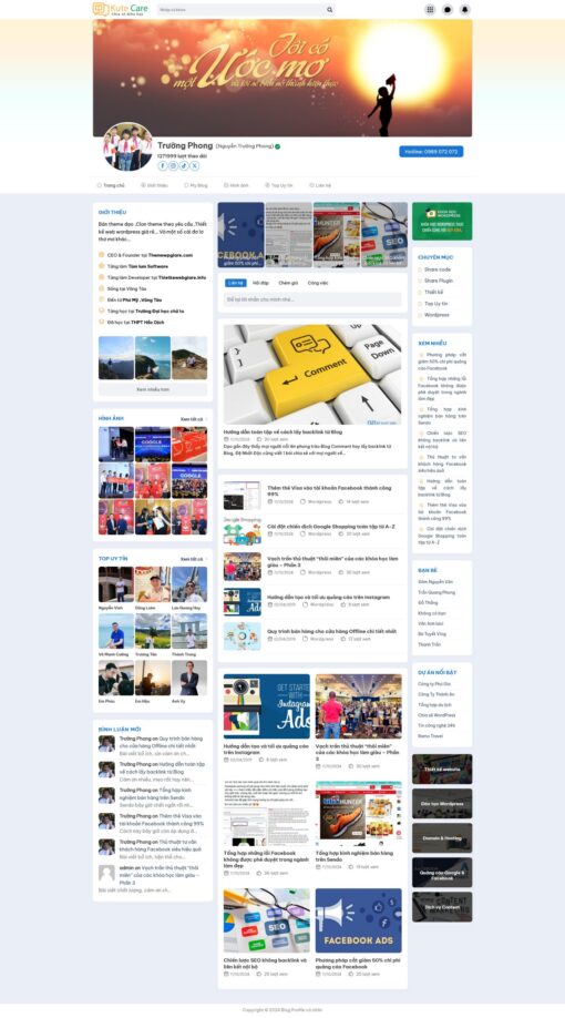 Theme wordpress blog cá nhân chuẩn đẹp - Theme Wordpress Giá Rẻ - Mua Bán Theme WP Đẹp Chuẩn Seo