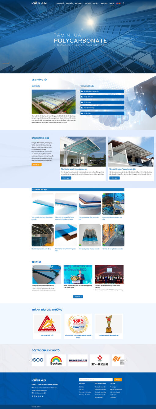 Theme wordpress công ty bán tấm lợp poly - Theme Wordpress Giá Rẻ - Mua Bán Theme WP Đẹp Chuẩn Seo