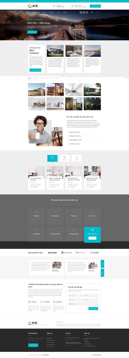 Theme wordpress công ty nội thất HNK - Theme Wordpress Giá Rẻ - Mua Bán Theme WP Đẹp Chuẩn Seo
