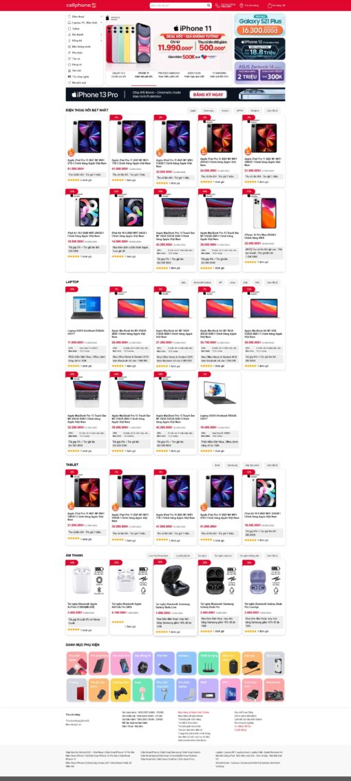 Theme wordpress điện thoại giống cellphones fix 1/2024 - Theme Wordpress Giá Rẻ - Mua Bán Theme WP Đẹp Chuẩn Seo
