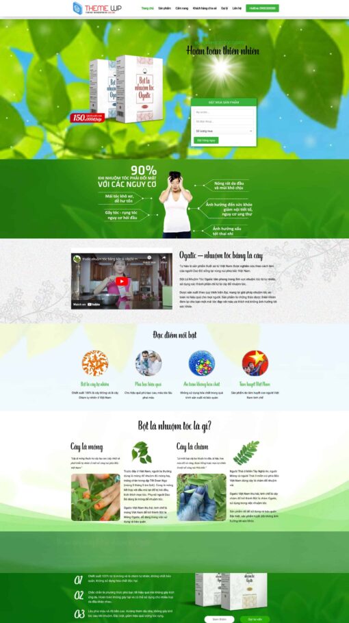 Theme wordpress dược phẩm tóc - Theme Wordpress Giá Rẻ - Mua Bán Theme WP Đẹp Chuẩn Seo