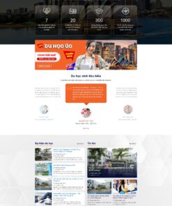 Theme wordpress du học chuẩn đẹp - Theme Wordpress Giá Rẻ - Mua Bán Theme WP Đẹp Chuẩn Seo