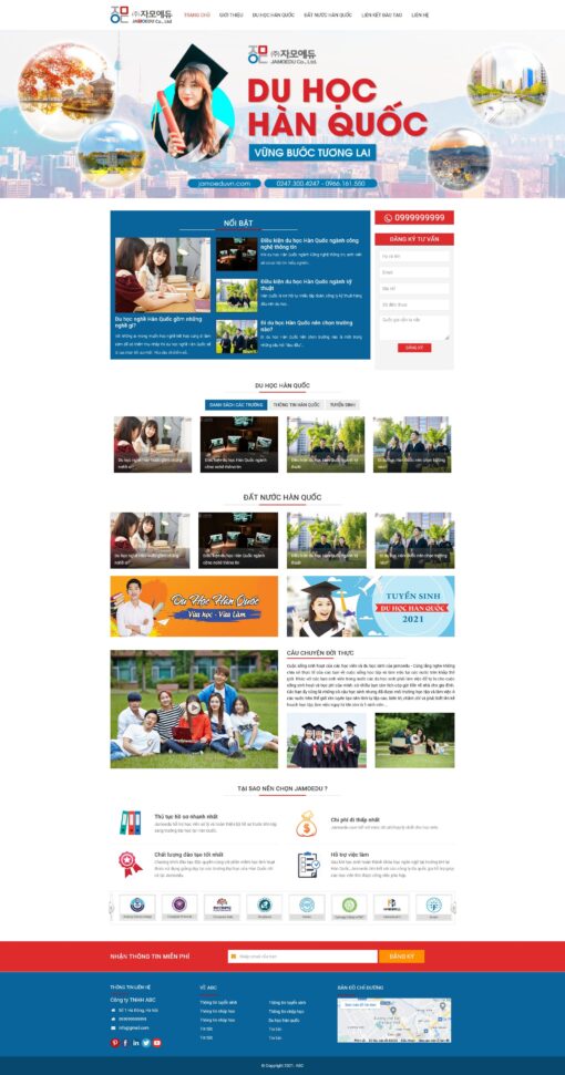 Theme wordpress du học hàn quốc 1 - Theme Wordpress Giá Rẻ - Mua Bán Theme WP Đẹp Chuẩn Seo