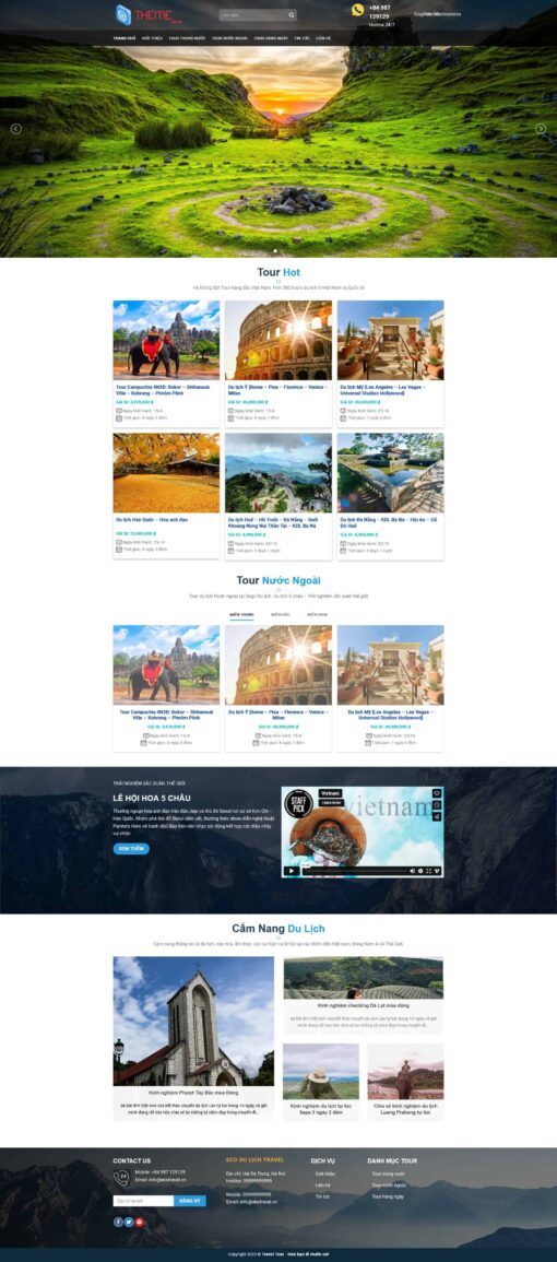 Theme wordpress du lịch 05 - Theme Wordpress Giá Rẻ - Mua Bán Theme WP Đẹp Chuẩn Seo