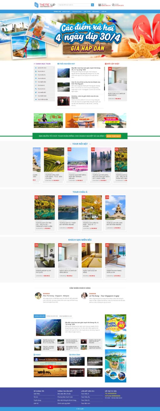 Theme wordpress du lịch 06 - Theme Wordpress Giá Rẻ - Mua Bán Theme WP Đẹp Chuẩn Seo