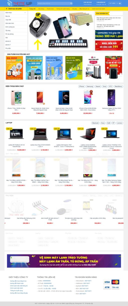 Theme wordpress giống điện máy xanh - Theme Wordpress Giá Rẻ - Mua Bán Theme WP Đẹp Chuẩn Seo