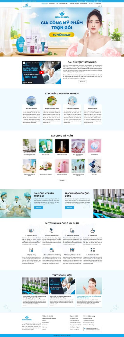 Theme wordpress gia công mỹ phẩm - Theme Wordpress Giá Rẻ - Mua Bán Theme WP Đẹp Chuẩn Seo
