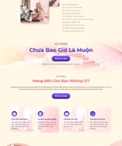 Theme wordpress lading pape khóa dạy đàn piano - Theme Wordpress Giá Rẻ - Mua Bán Theme WP Đẹp Chuẩn Seo