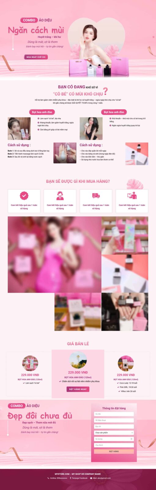 Theme wordpress ladingpape mỹ phẩm xịt thơm - Theme Wordpress Giá Rẻ - Mua Bán Theme WP Đẹp Chuẩn Seo