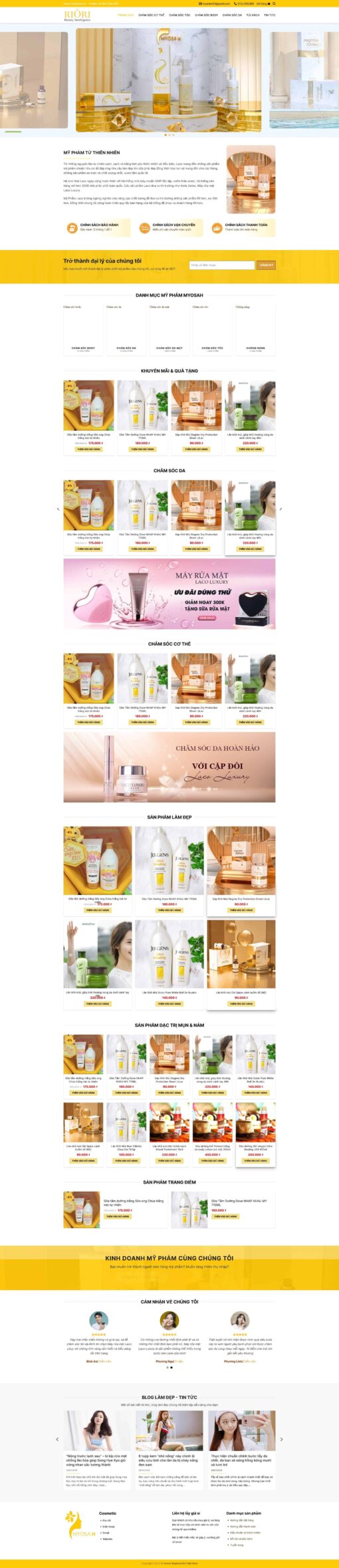 Theme wordpress mỹ phẩm 03 - Theme Wordpress Giá Rẻ - Mua Bán Theme WP Đẹp Chuẩn Seo