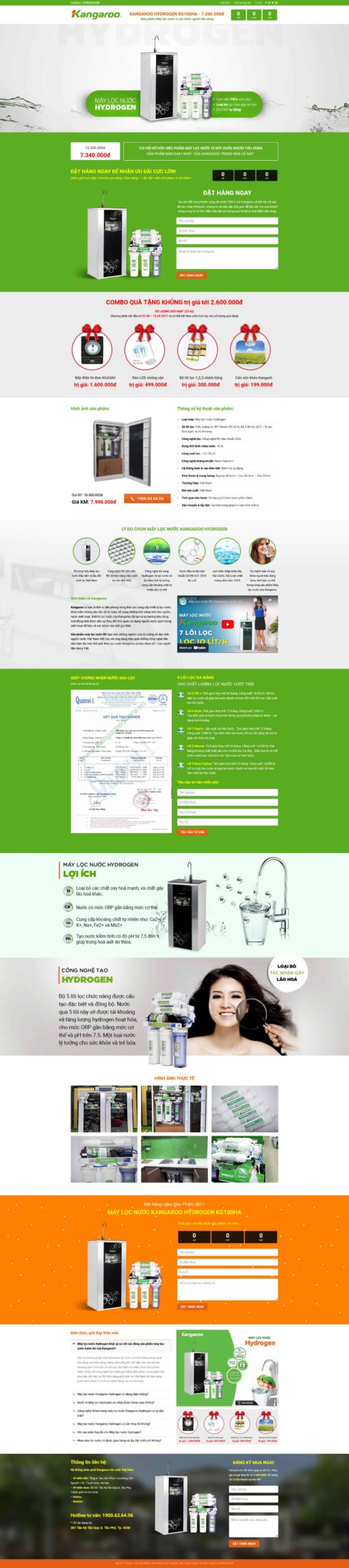 Theme wordpress máy lọc nước KANGAROO hidrogen - Theme Wordpress Giá Rẻ - Mua Bán Theme WP Đẹp Chuẩn Seo