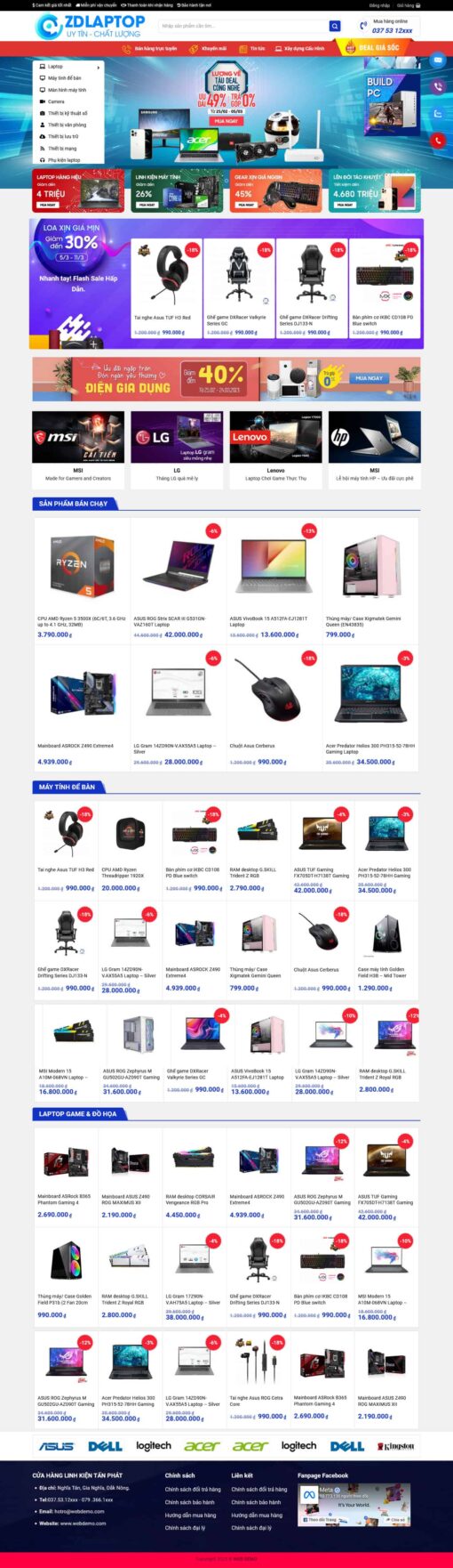 Theme wordpress máy tính 3 - Theme Wordpress Giá Rẻ - Mua Bán Theme WP Đẹp Chuẩn Seo
