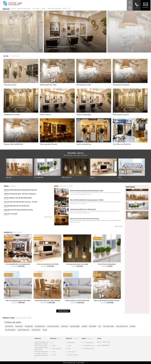 Theme wordpress nội thất 01 - Theme Wordpress Giá Rẻ - Mua Bán Theme WP Đẹp Chuẩn Seo