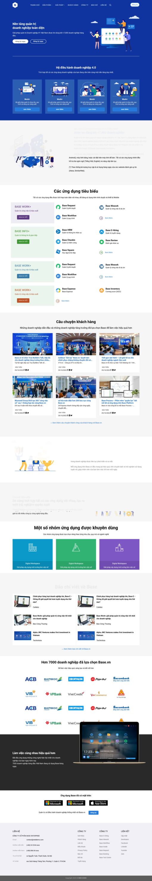 Theme wordpress Nền tảng quản trị doanh nghiệp base - Theme Wordpress Giá Rẻ - Mua Bán Theme WP Đẹp Chuẩn Seo