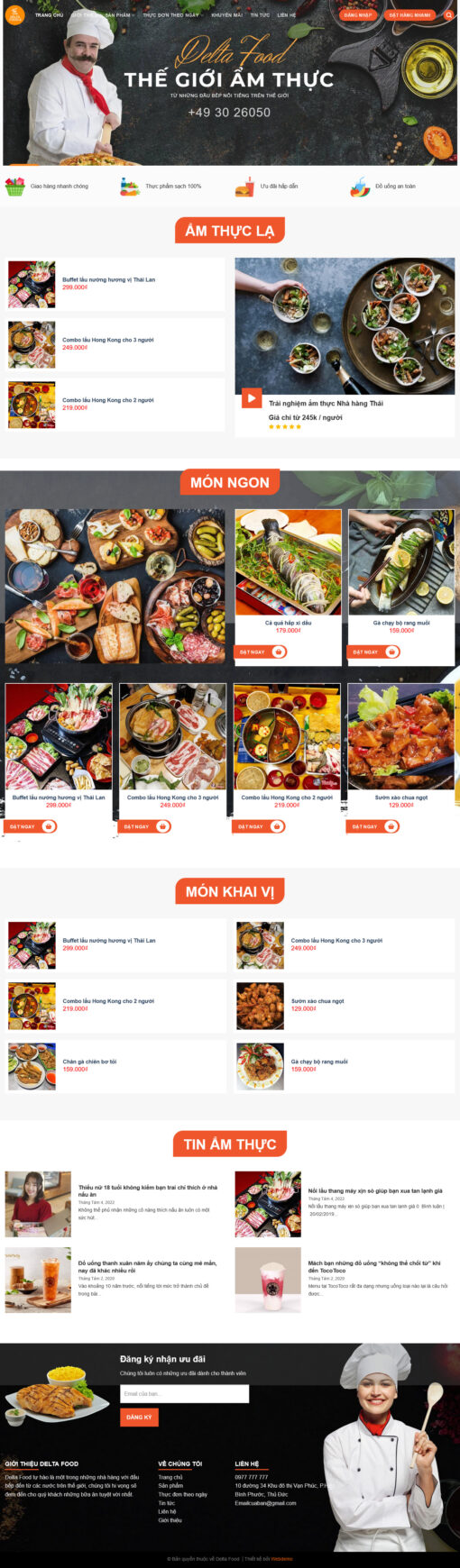 Theme wordpress nhà hàng 6 - Theme Wordpress Giá Rẻ - Mua Bán Theme WP Đẹp Chuẩn Seo