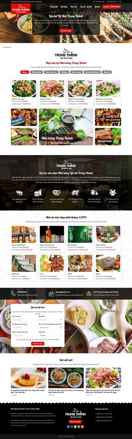 Theme wordpress nhà hàng đẹp - Theme Wordpress Giá Rẻ - Mua Bán Theme WP Đẹp Chuẩn Seo