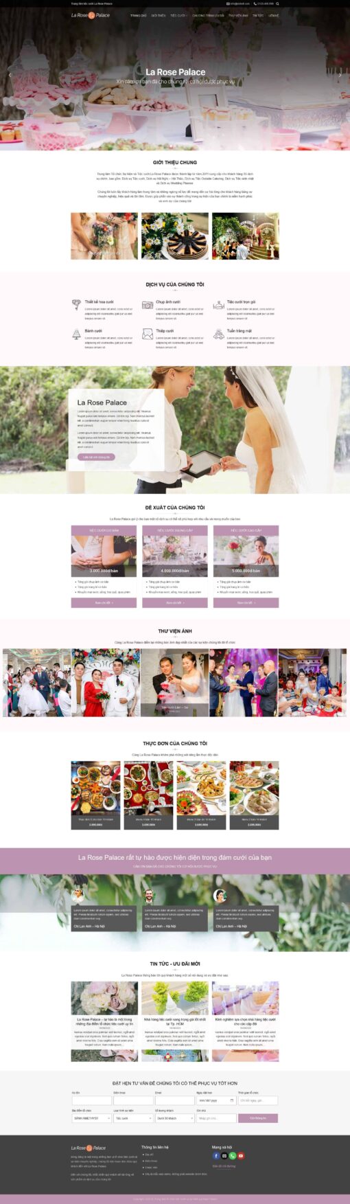 Theme wordpress nhà hàng tiệc cưới - Theme Wordpress Giá Rẻ - Mua Bán Theme WP Đẹp Chuẩn Seo