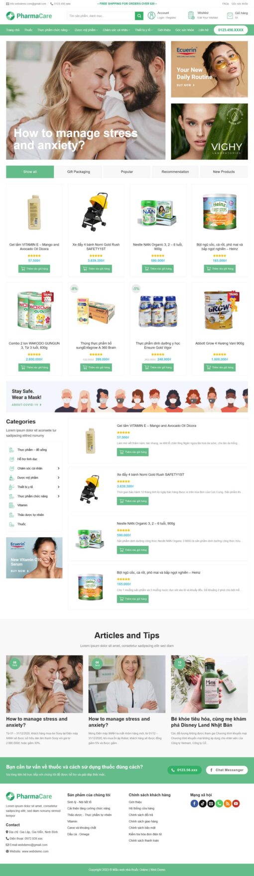 Theme wordpress nhà thuốc 3 - Theme Wordpress Giá Rẻ - Mua Bán Theme WP Đẹp Chuẩn Seo