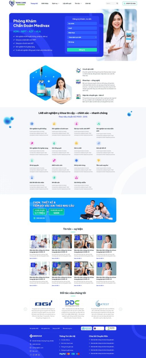Theme wordpress phòng khám xét nghiệm dịch vụ - Theme Wordpress Giá Rẻ - Mua Bán Theme WP Đẹp Chuẩn Seo