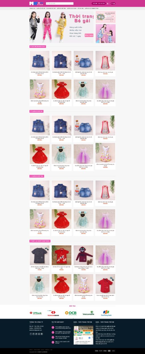 Theme wordpress quần áo trẻ em - Theme Wordpress Giá Rẻ - Mua Bán Theme WP Đẹp Chuẩn Seo